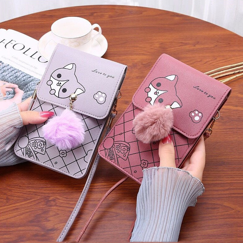 Cute Cartoon Pattern Touch-Scr - Crossbody Bag Women reseña y precio