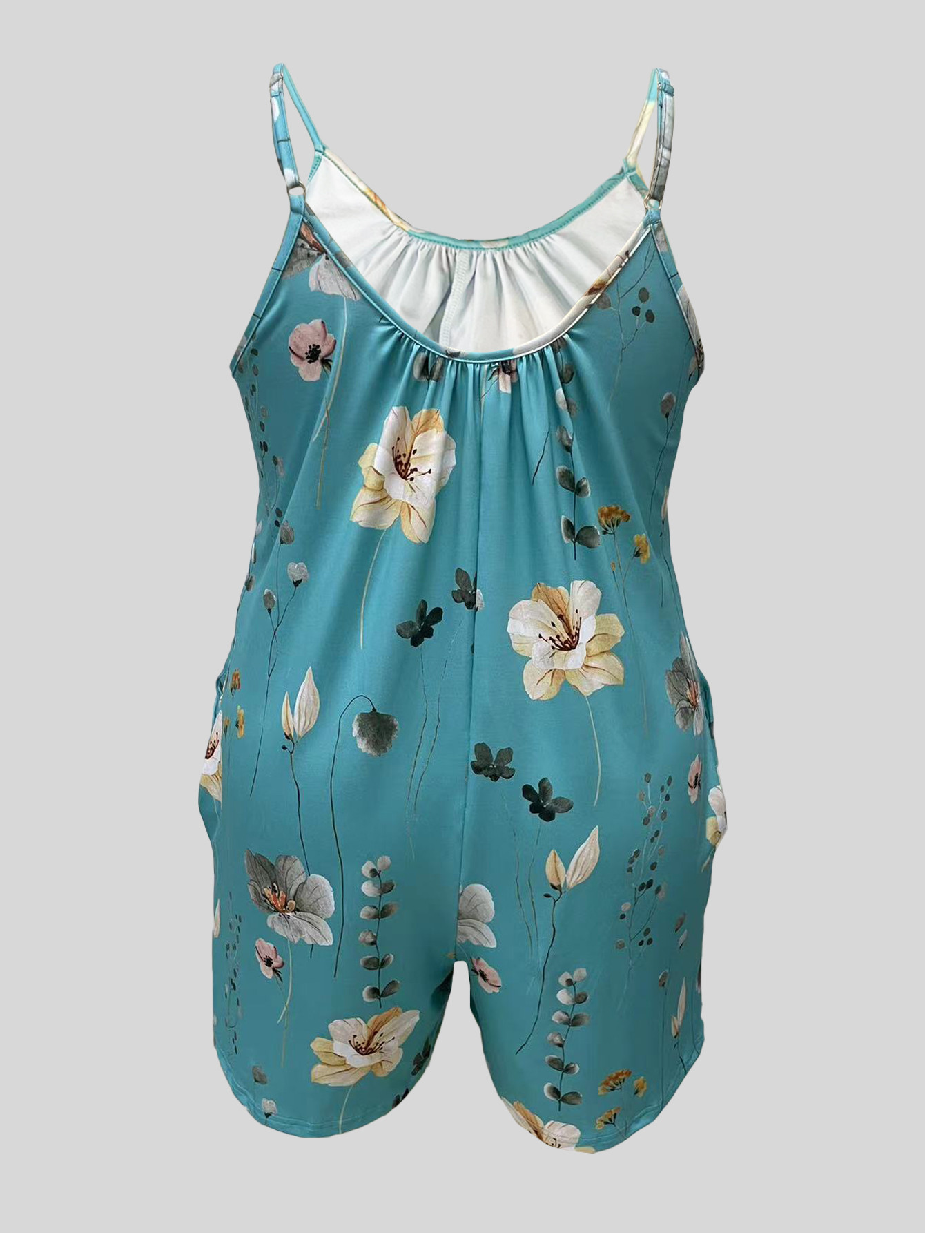 Plus Size Allover Print Cami R - Lace Trim Cami reseña y precio