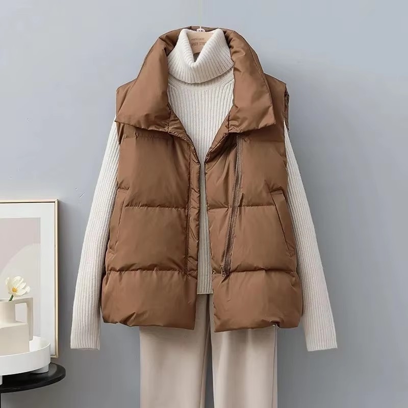 2025 New Winter Warm Cropped V - Puffer Vest Fashion Women reseña y precio