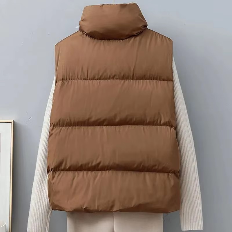 2025 New Winter Warm Cropped V - Puffer Vest Fashion Women reseña y precio