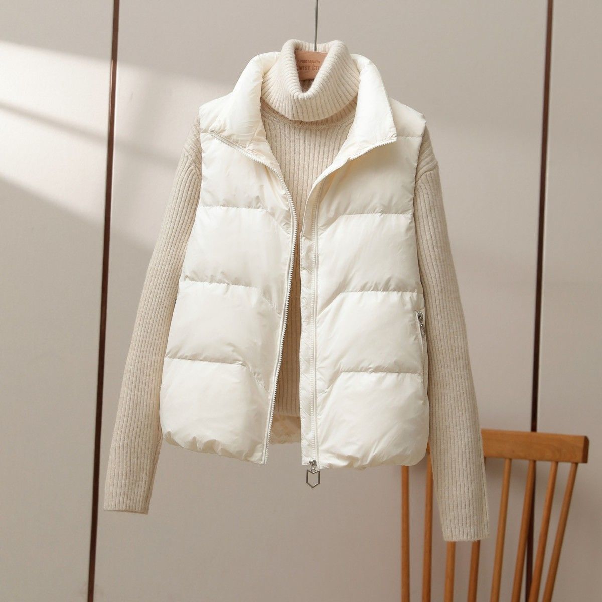 2025 New Winter Warm Cropped V - Puffer Vest Fashion Women reseña y precio