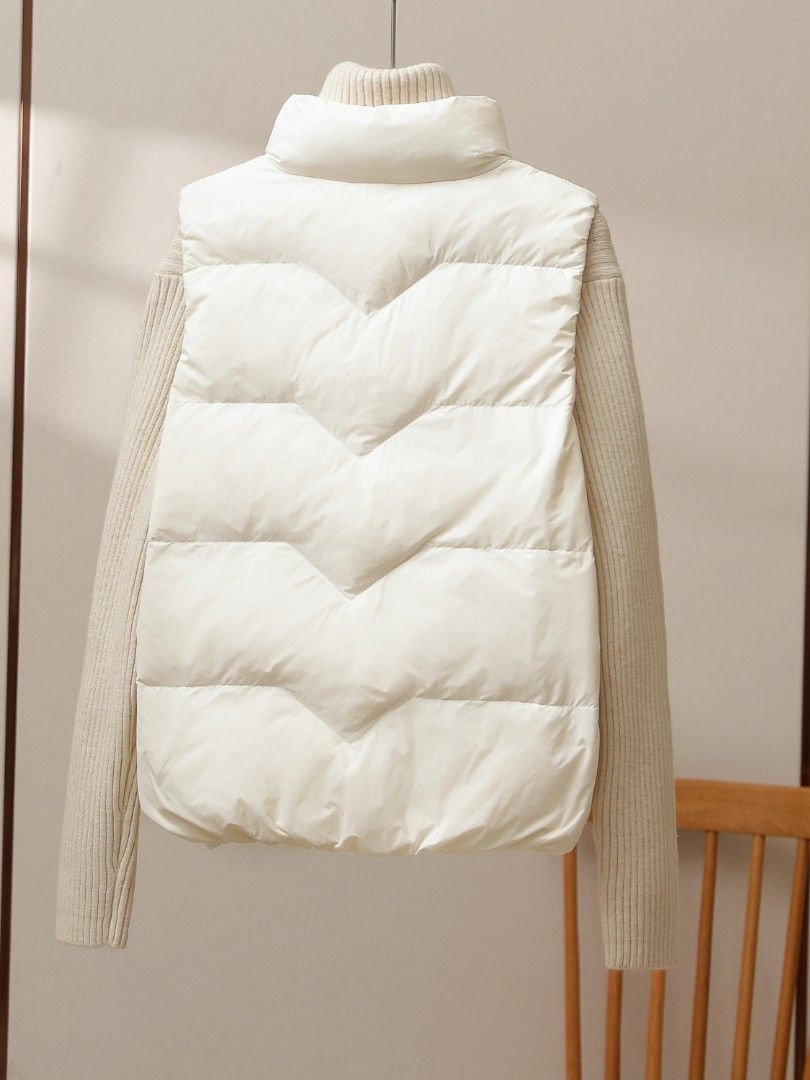 2025 New Winter Warm Cropped V - Puffer Vest Fashion Women reseña y precio