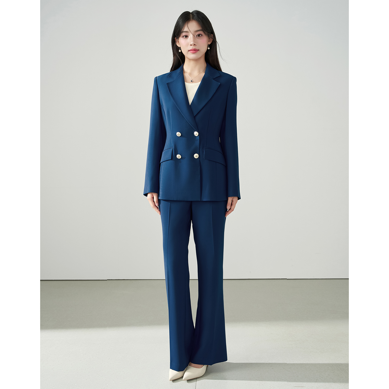 Allingentle Blue Women's 2 Pie - Women'S Fashion Blazer reseña y precio
