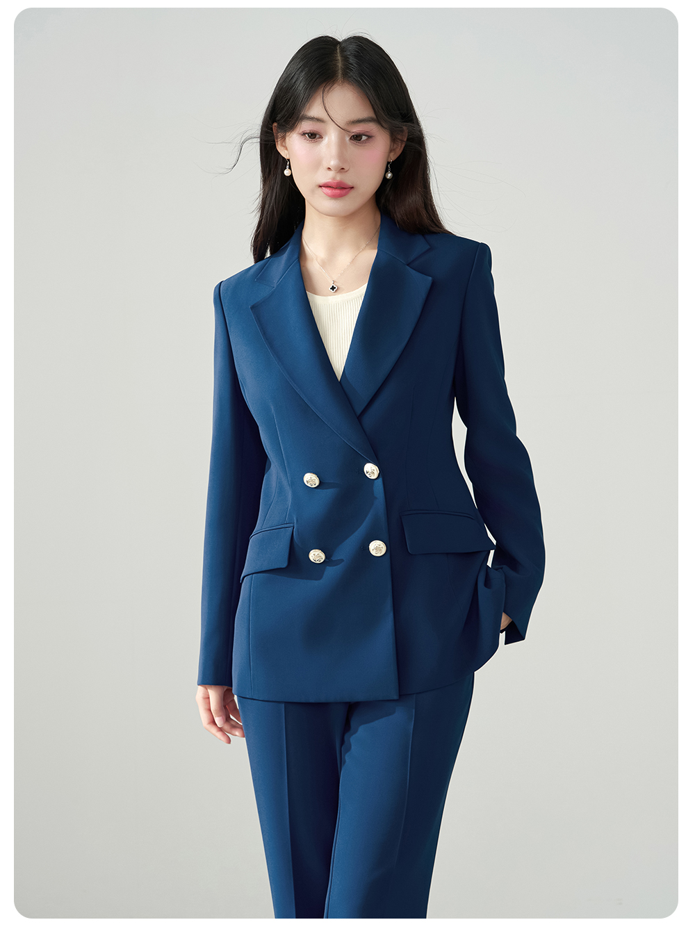 Allingentle Blue Women's 2 Pie - Women'S Fashion Blazer reseña y precio