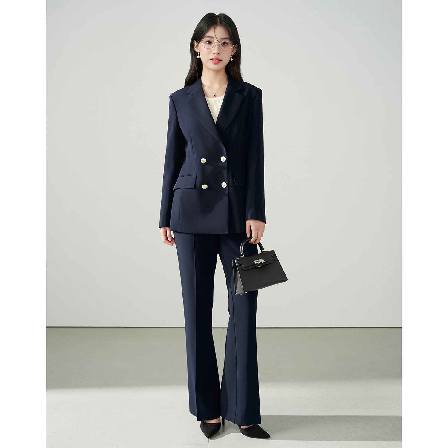 Allingentle Blue Women's 2 Pie - Women'S Fashion Blazer reseña y precio