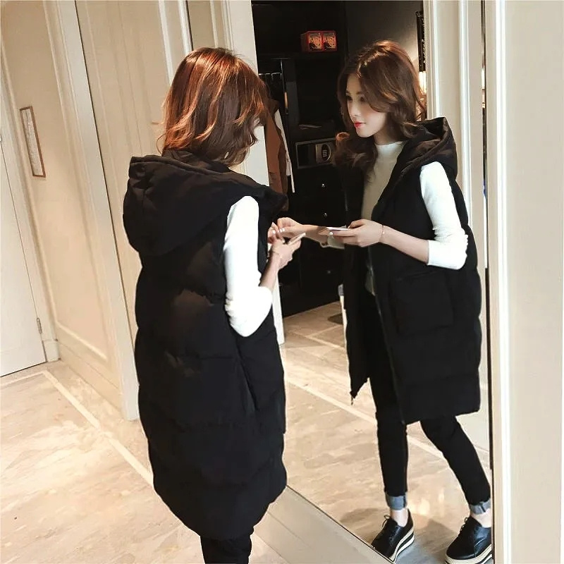 2026 New Winter Sleeveless Tan - Puffer Vest Fashion Women reseña y precio