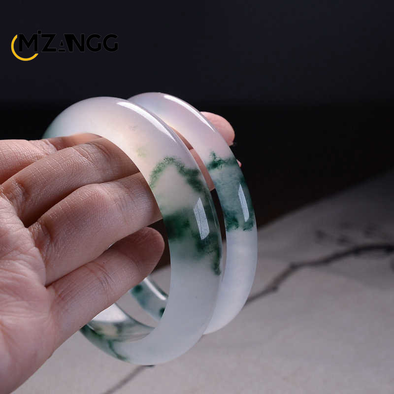Natural Green Jadeite Bangle J - Women Fashion Jewellery reseña y precio