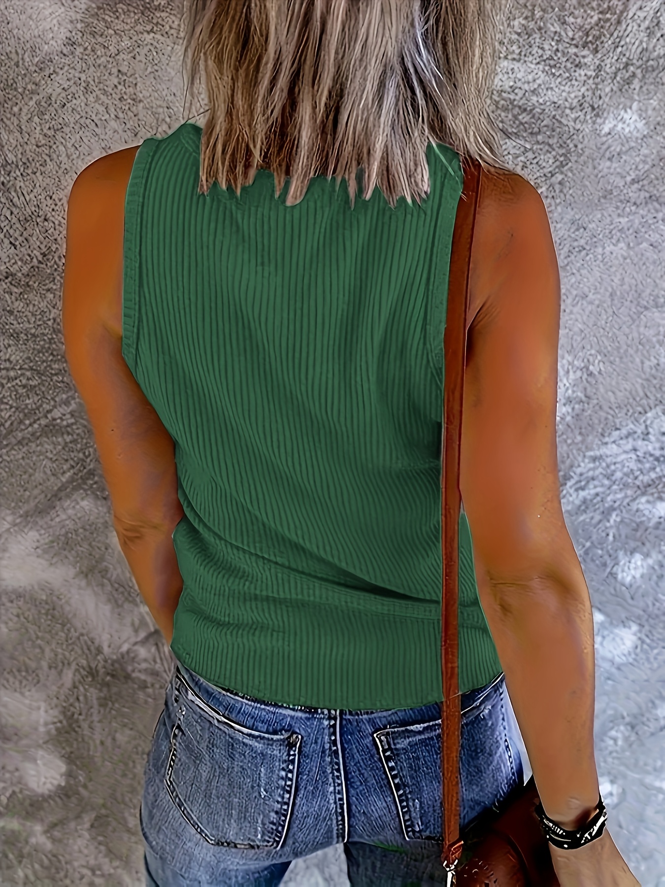 Plus Size Women Green Ribbed K - Lace Trim Cami reseña y precio