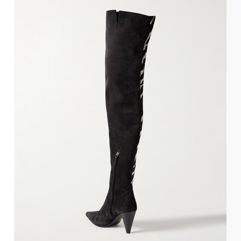 Zebra Print Pointed Toe Conica - Women'S Fashion Winter 2026 reseña y precio