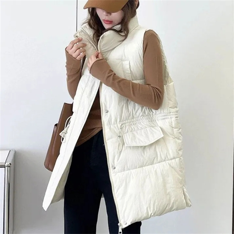 2025 New Women's Medium-length - Puffer Vest Fashion Women reseña y precio