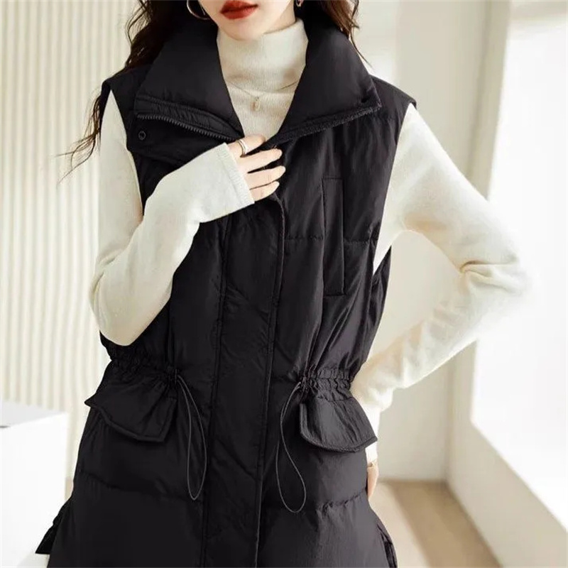 2025 New Women's Medium-length - Puffer Vest Fashion Women reseña y precio