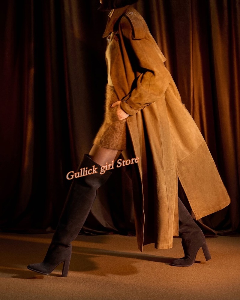 Over The Knee Boots Block Heel - Women'S Fashion Winter 2026 reseña y precio