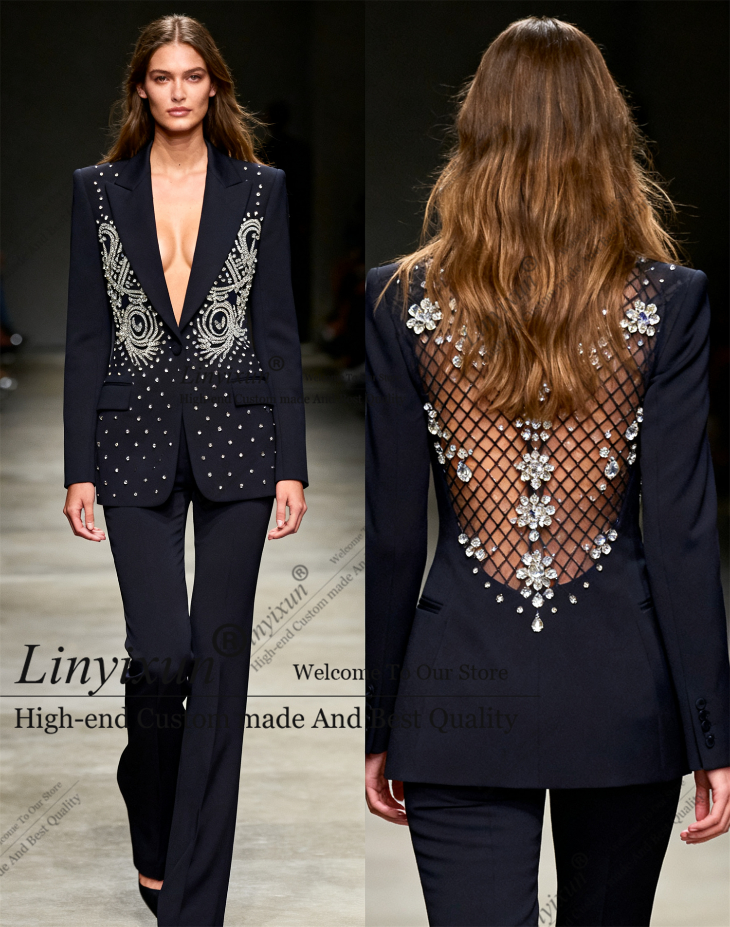 Customized Fashionable Shiny D - Women'S Fashion Blazer reseña y precio
