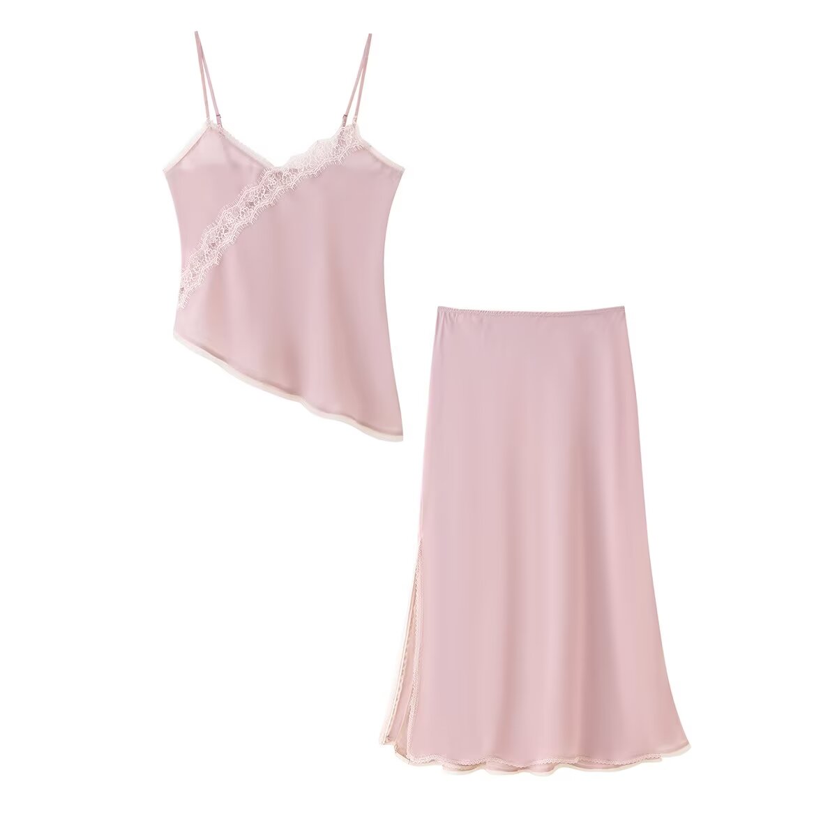 Tidalyf 2025 Women Pink Cami T - Lace Trim Cami reseña y precio