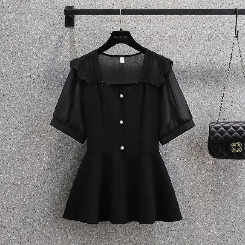 Women's Spring Autumn New Kore - Wrap Blouse Chiffon reseña y precio