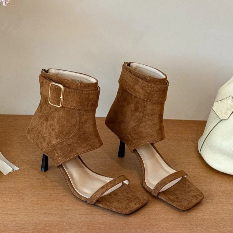 Retro Summer New Square Toe Op - Women'S Fashion Boots reseña y precio