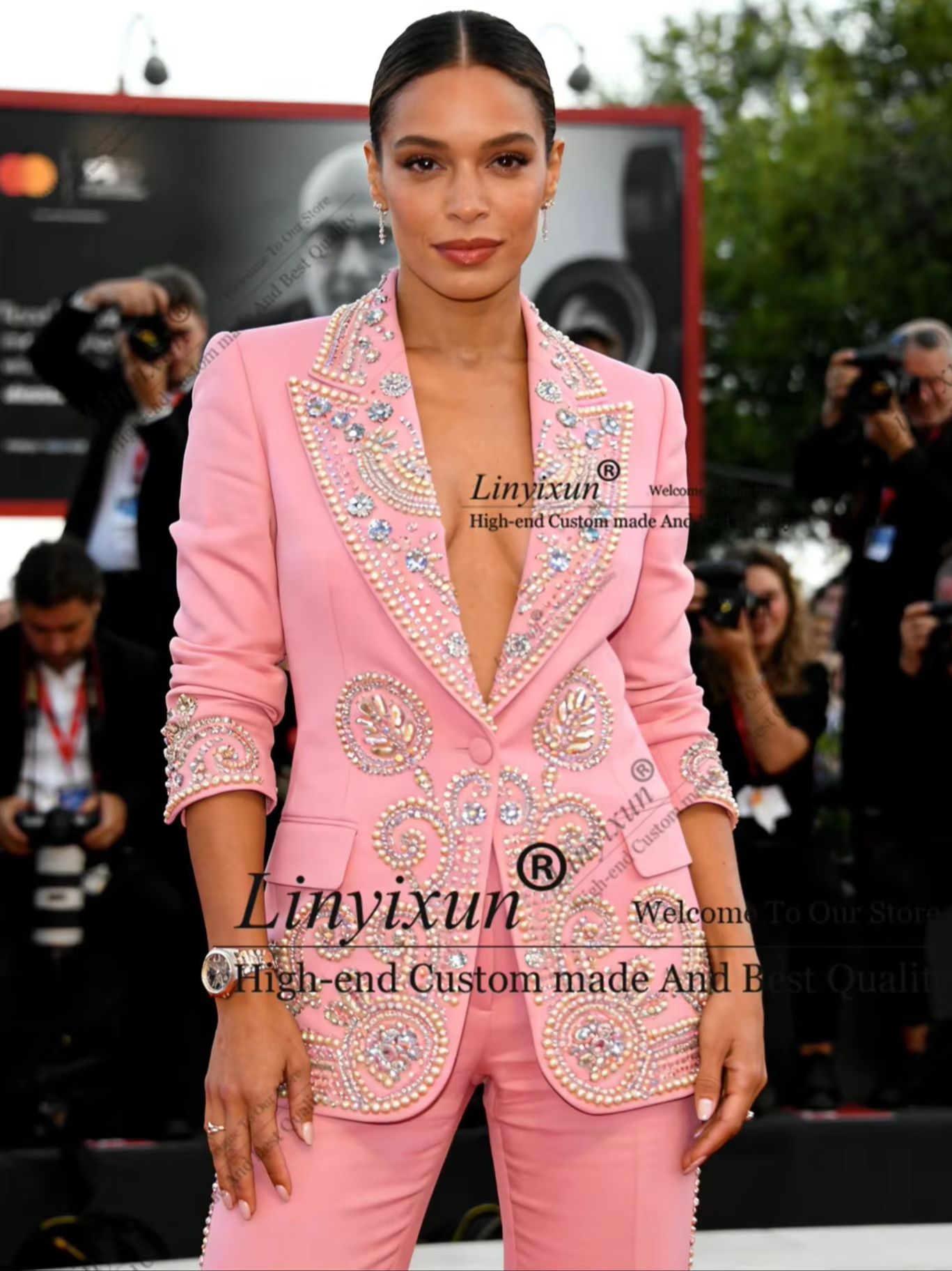 Shiny Crystals Rhinestone Wome - Women'S Fashion Blazer reseña y precio