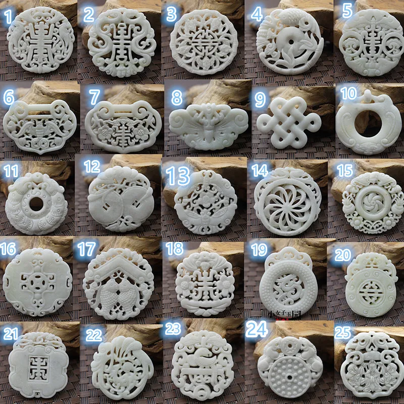 Natural White Jade Carved Luck - Women Fashion Jewellery reseña y precio