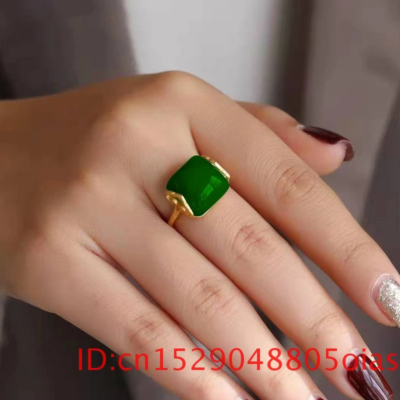Natural Hetian Jade Ring Fashi - Women Fashion Jewellery reseña y precio