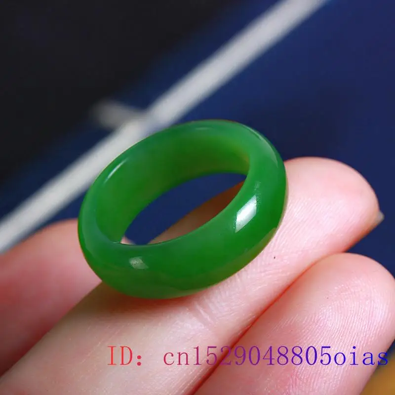 Natural Green Hetian Jade Ring - Women Fashion Jewellery reseña y precio