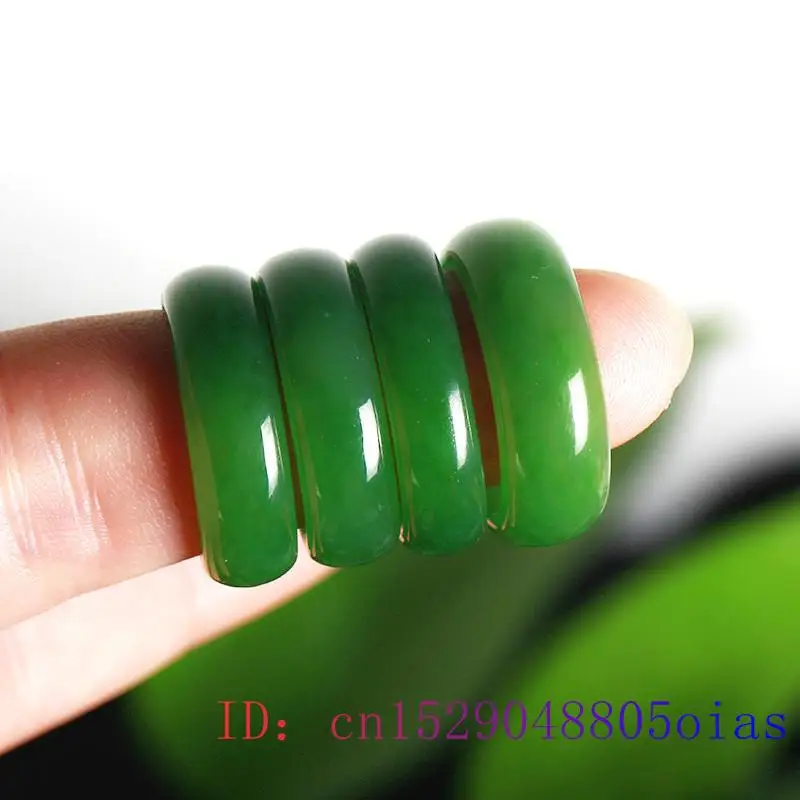 Natural Green Hetian Jade Ring - Women Fashion Jewellery reseña y precio