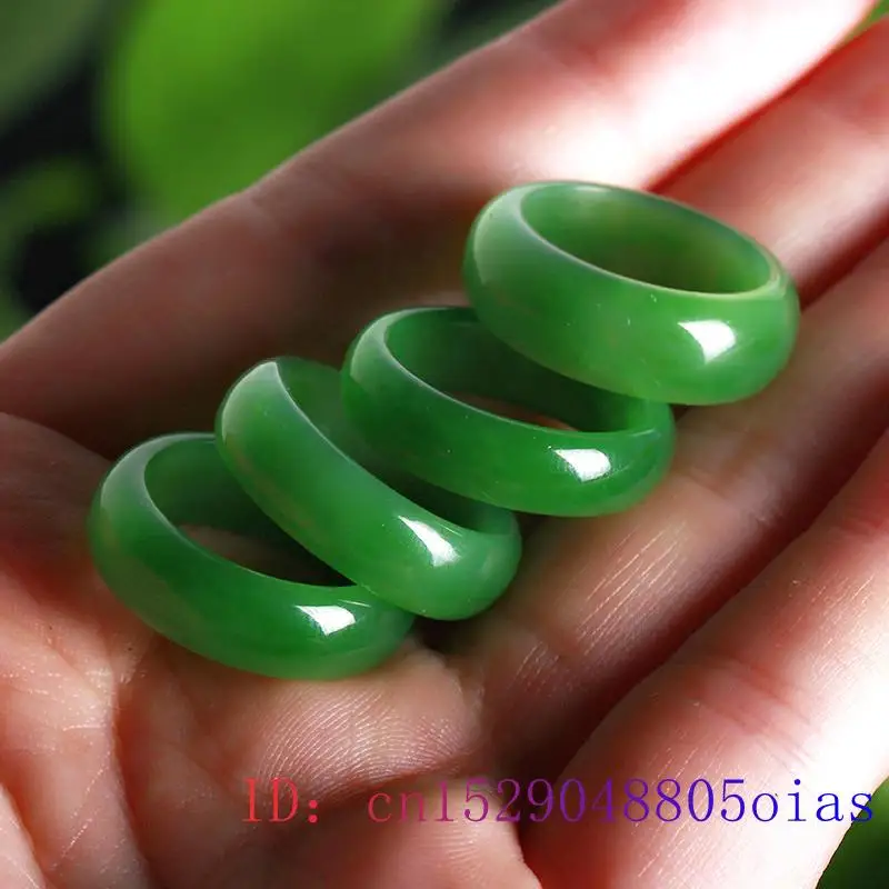 Natural Green Hetian Jade Ring - Women Fashion Jewellery reseña y precio