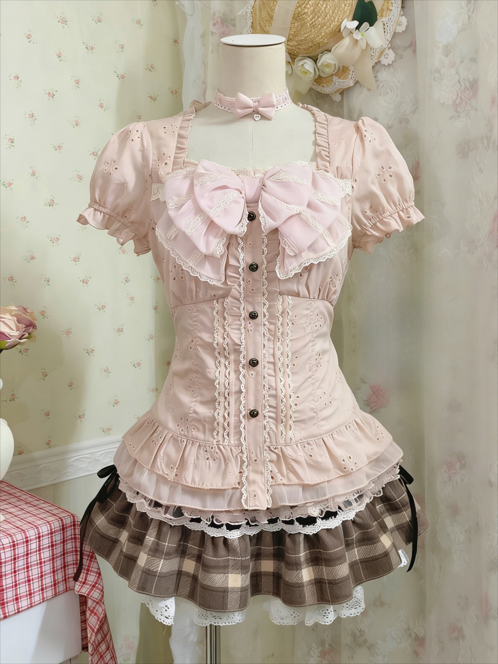 Japanese Sweet Three Piece Set - Lace Trim Cami reseña y precio